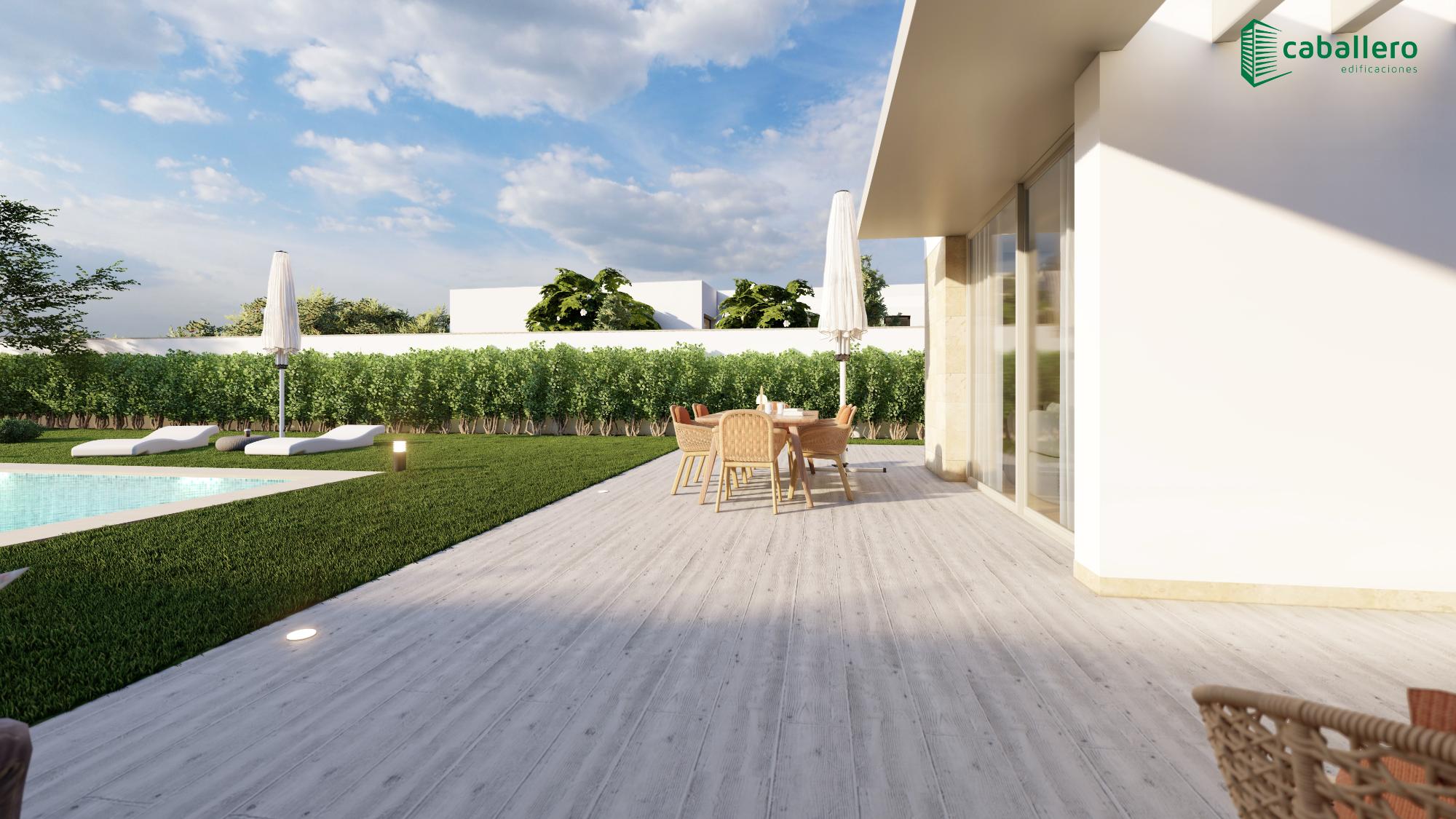 CALLE RUSIA EXTERIOR PISCINA SUELO HORMIGON MADERA