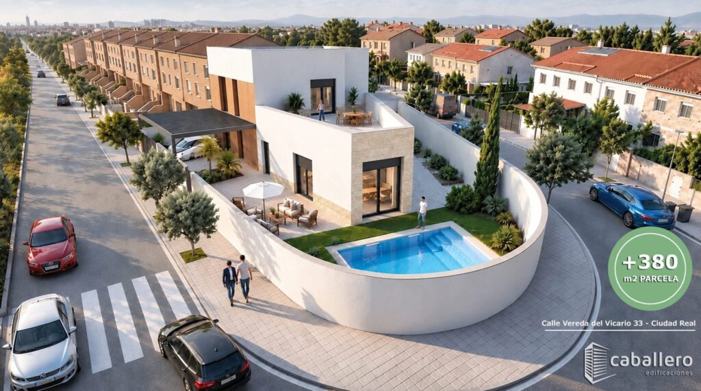 Render vivienda unifamiliar en Calle Vereda del Vicario 33, Ciudad Real